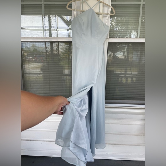 Azazie Bailey Dress in Sky Blue - Picture 5 of 16